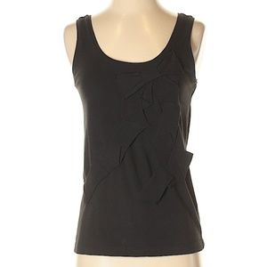 KATE SPADE Black Tank with Bow Detail